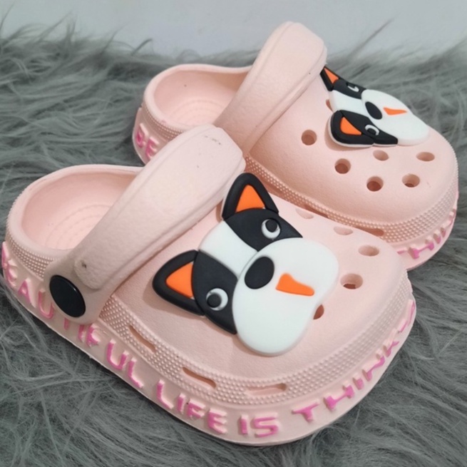 DÉP Sục Kèm Sticker Siêu Nhẹ Chống Trơn Trượt CHO BÉ