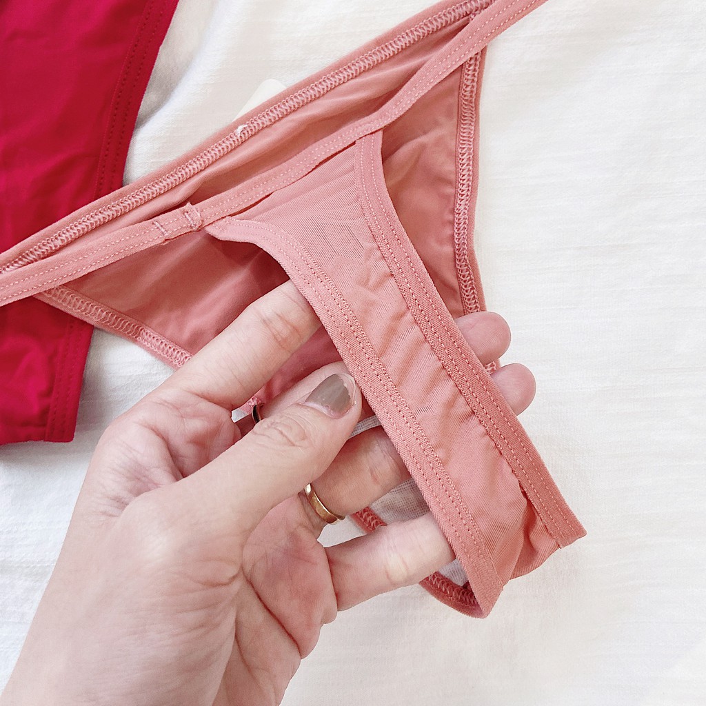 Quần lót lọt khe màu trơn gợi cảm dành cho nữ - QL074 | BigBuy360 - bigbuy360.vn