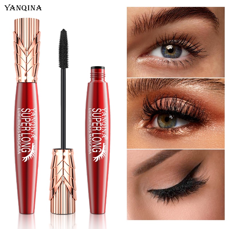 Mascara YANQINA 4D chống thấm nước không nhòe chuốt dài mi cao cấp