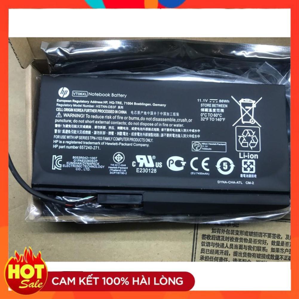 HÀNG ZIN  Pin Battery HP Envy 17-3000 17-3070nr HSTNN-IB3F 657240-271 657503-001 VT06XL  New Original