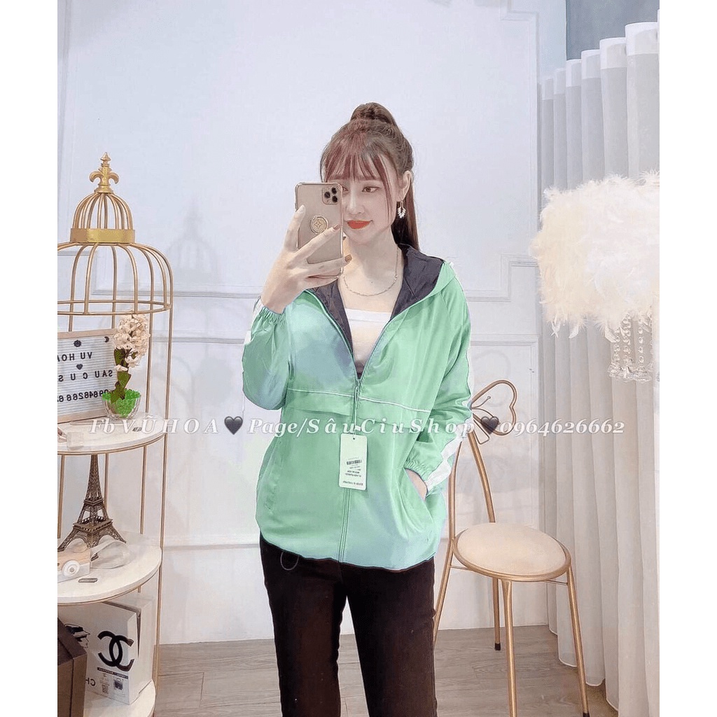 Áo khoác dù 2 lớp che mưa chống nắng cản gió cực tốt dành cho các chị em , mẫu nhiều màu cho chị em lựa chọn LANA FASHIO