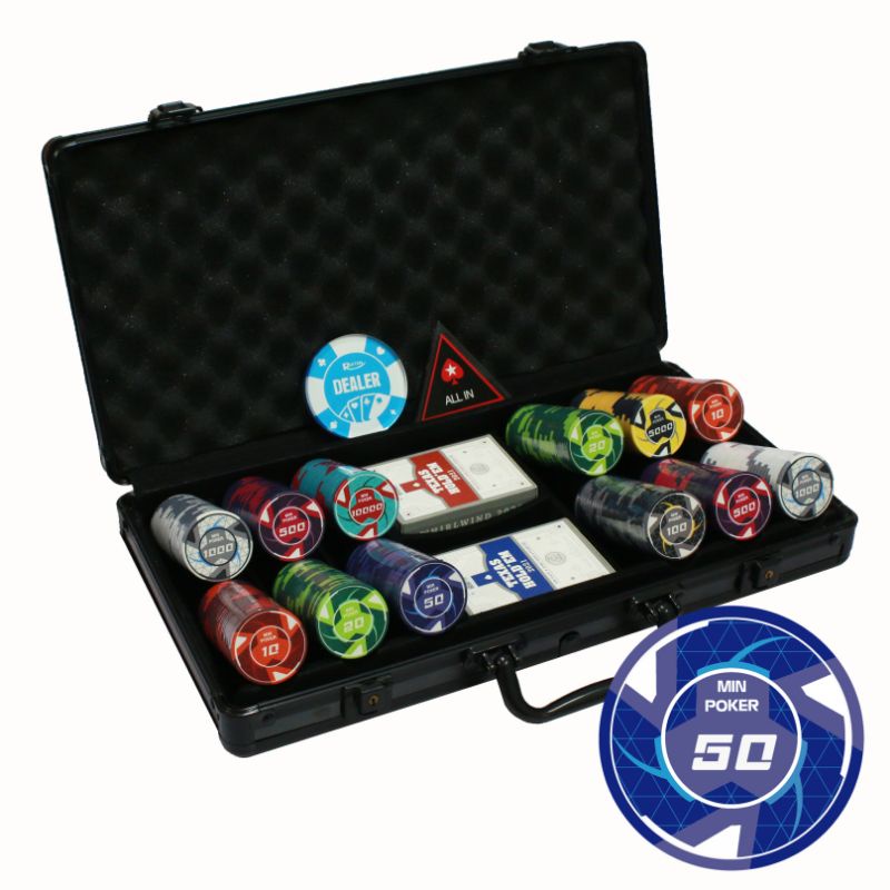 Set chip poker gốm Ceramic Cyber cao cấp tùy chọn mệnh giá