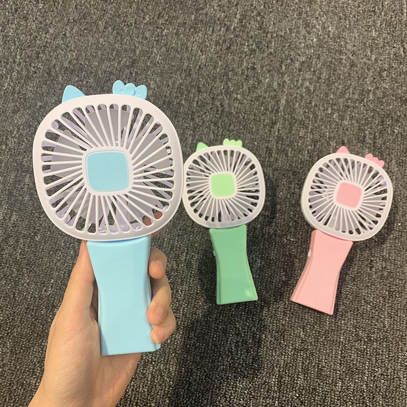 Quạt Mini Cầm Tay [HÀNG TREND] Sử Dụng Pin Sạc Rotary Fan Gấp Gọn Xoay 180 độ Clevermart