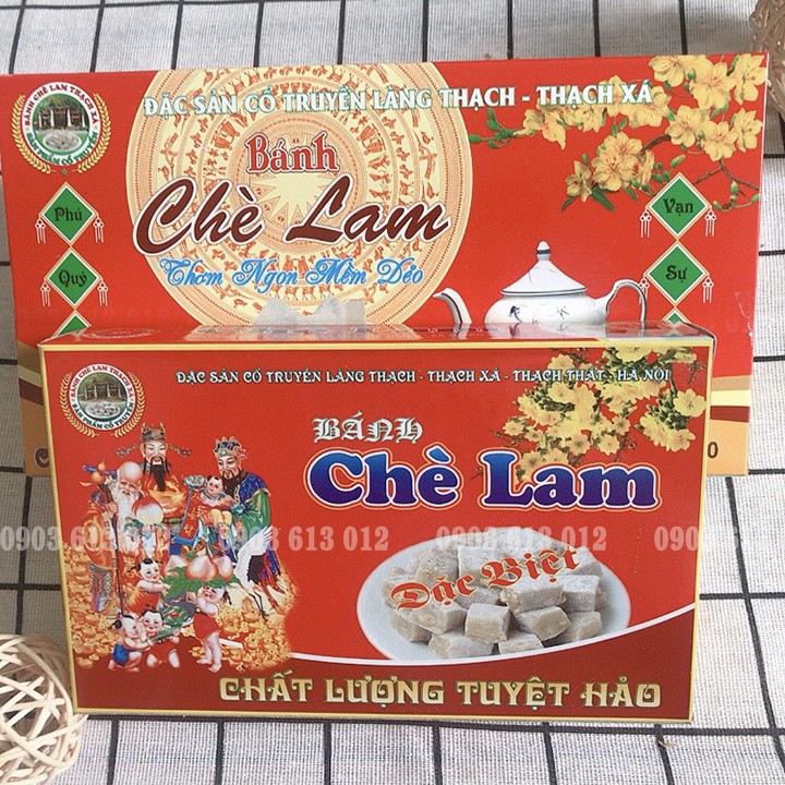 5 hộp chè lam Thạch Thất, Đặc sản Hà Nội làm quà biếu chính hãng (LOẠI 500g)