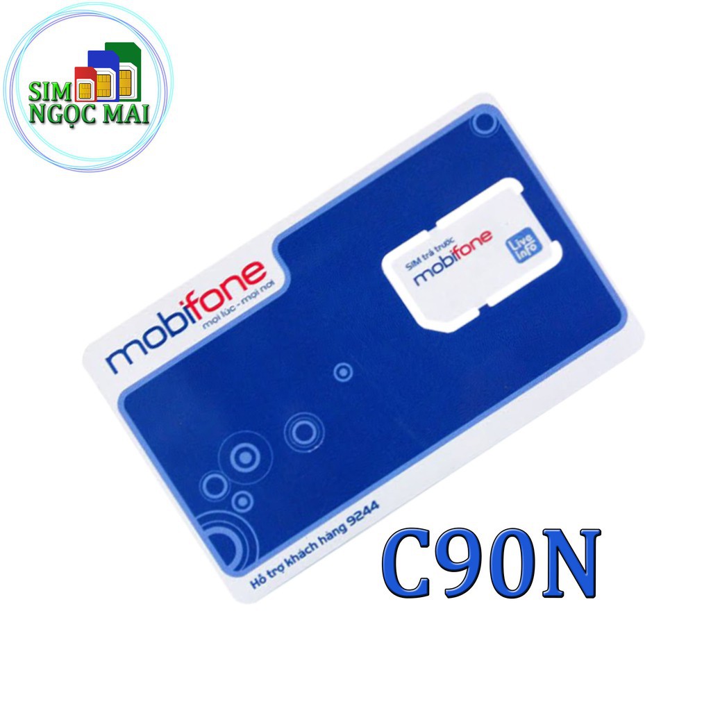 Sim 4G MOBIFONE C90N , MDT120A FREE 06 THÁNG - 4GB/NGÀY - 120GB/THÁNG DATA TỐC ĐỘ CAO