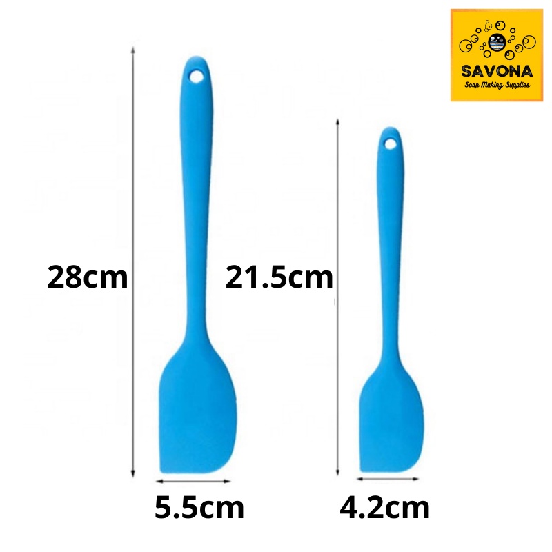 Phới Silicon Chịu Nhiệt 21cm 28cm - Silicone Spatula 21cm 28cm - Phới silicon làm bánh - Thìa silicon dẹt làm xà pSavona