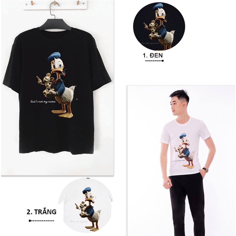 Áo thun Vịt Donald Chất Liệu 100% Cotton Thoáng Mát AZILA