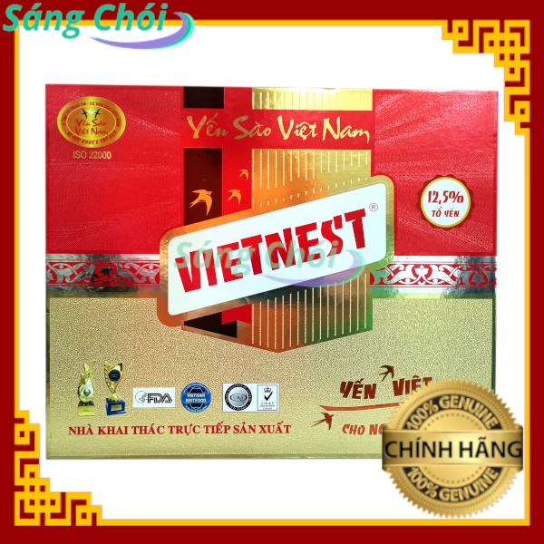 Hộp Quà 6 Lọ Tổ Yến Vietnest Chưng Sẵn Với Đường Phèn Cao Cấp 70ml