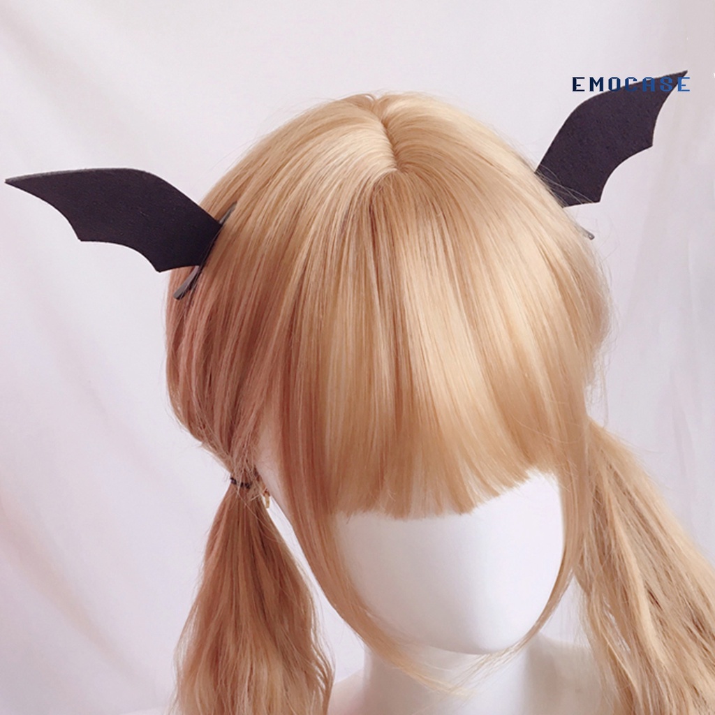 2 Kẹp Tóc Hình Đôi Cánh Dơi Chống Trượt Hóa Trang Dự Tiệc