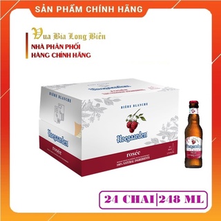 Bia HOEGAARDEN ROSEE (Rosée) - Tinh hoa bia Bỉ ngọt ngào, Nồng độ cồn 3%, Thùng tiêu chuẩn 24 chai x 248ml