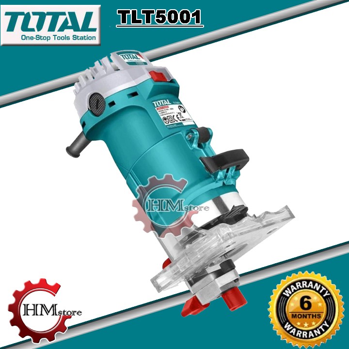 [Chính Hãng] Máy phay gỗ cầm tay Total TLT5001 - Máy cắt mép, đánh cạnh TOTAL cốt 6mm (1/4'') - 6.3mm Bảo hành 6 tháng