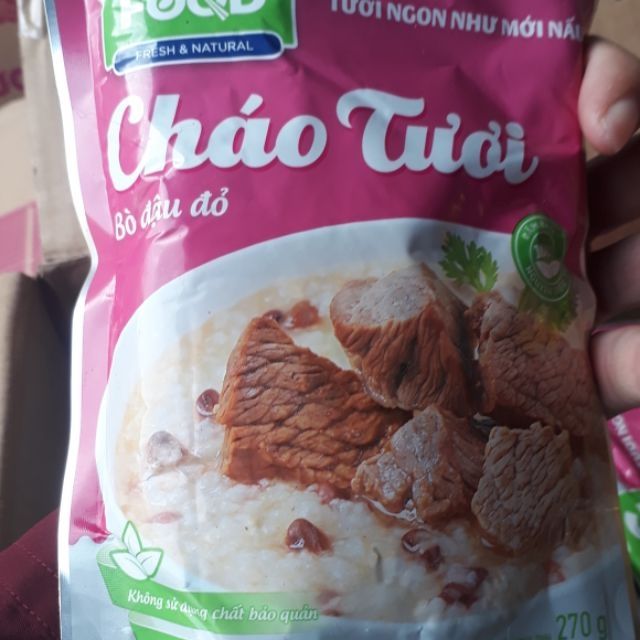 CHÁO TƯƠI BÒ ĐẬU ĐỎ 240G