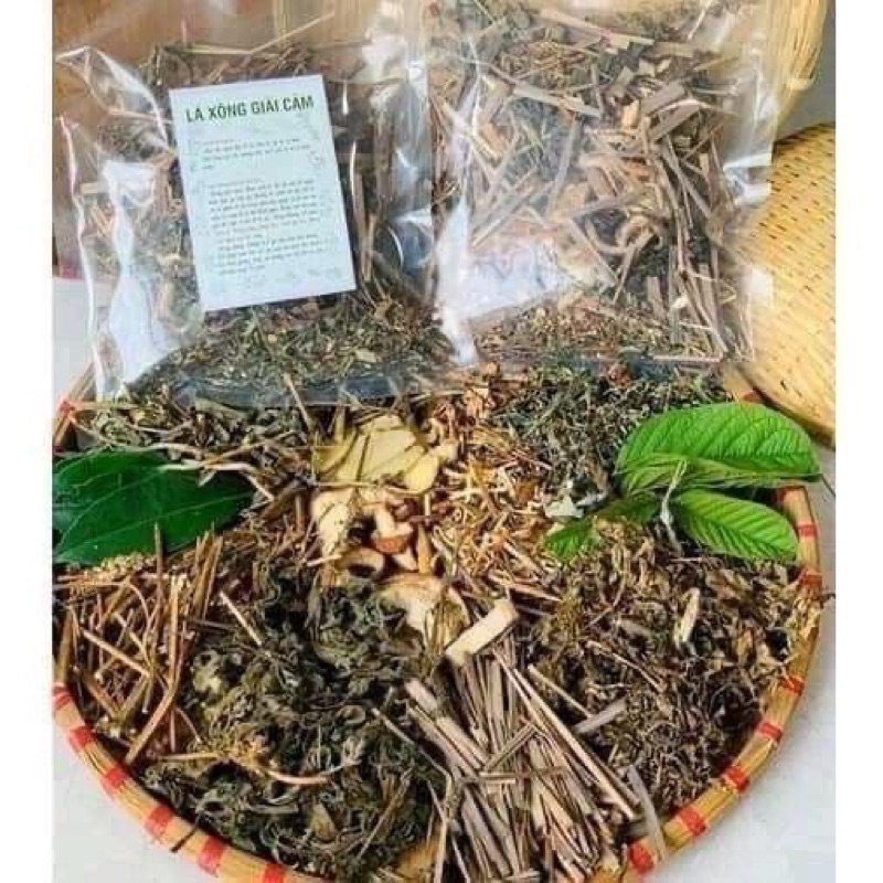 Xông giải cảm thải độc 12 vị thảo dược lá 1 kg