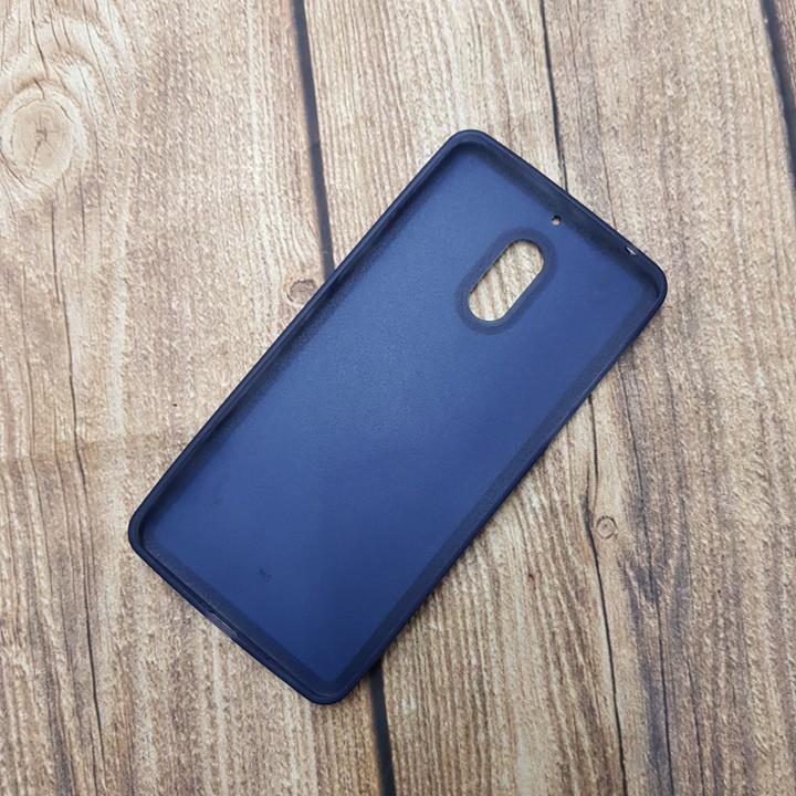 [ Hàng nhập khẩu ] Ốp lưng Nokia 6 lưng vải Jean khay silicon cao cấp