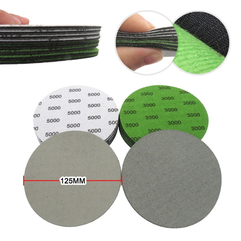 Giấy Nhám Hình Tròn 5 '' 125mm 3000 / 5000 Grit Đa Năng