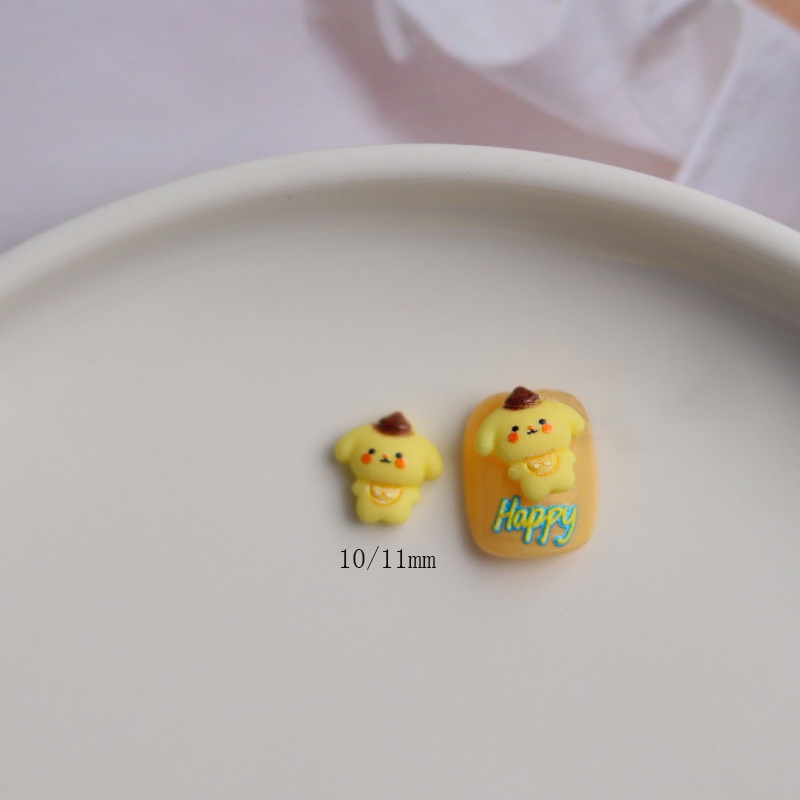 SANRIO Bộ 50 Phụ Kiện Trang Trí Móng Tay 3D Hình Động Vật Xinh Xắn