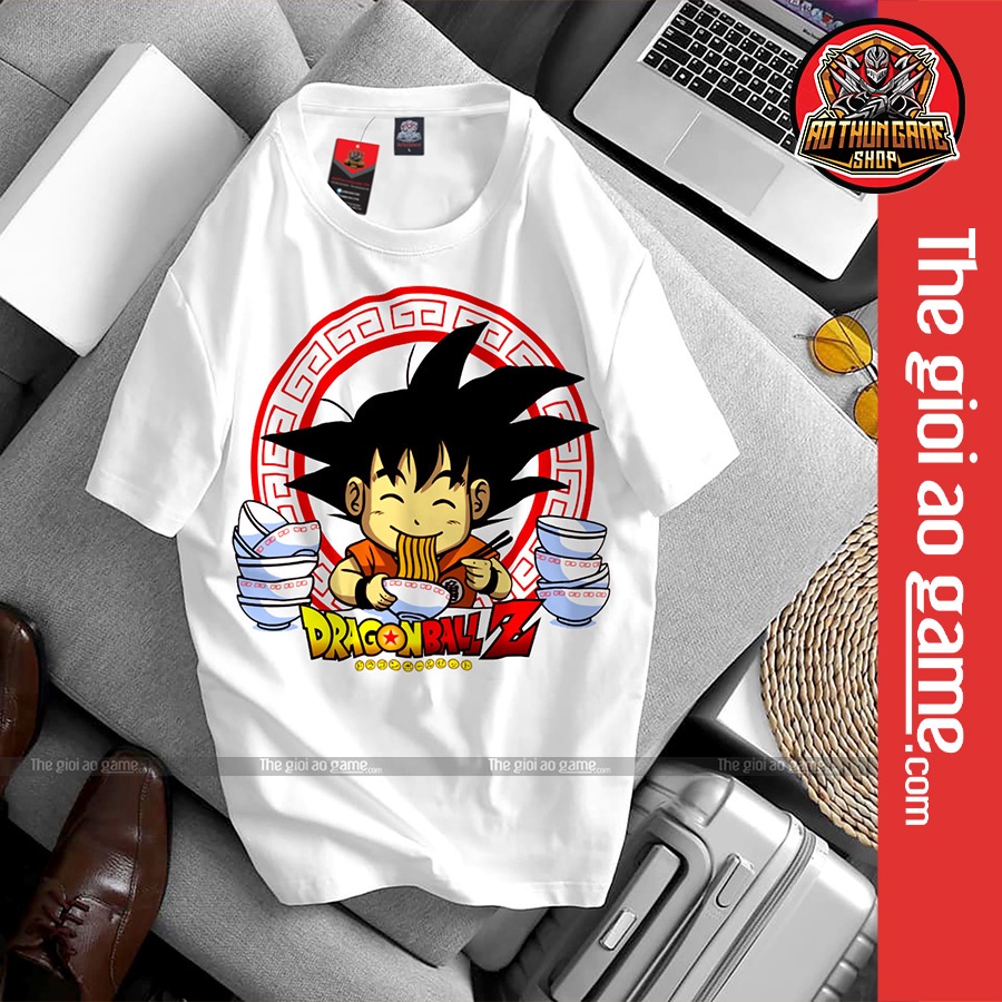 Áo dragon ball Goku nam nữ Áo phông Goku dragon ball  trắng đen form rộng unisex cotton co giãn thoáng mát T09