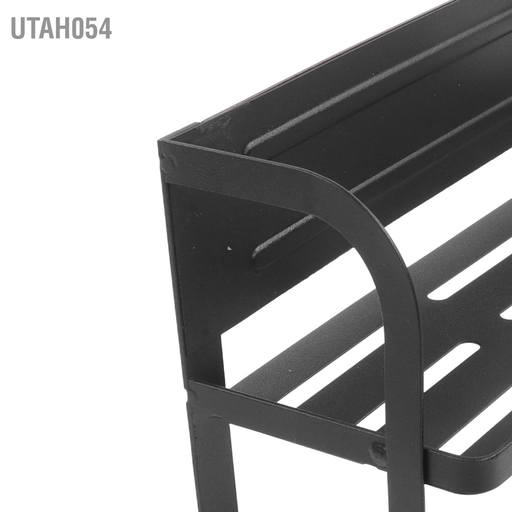 [Hàng Sẵn] Kệ tủ lạnh, Giá kệ treo tủ lạnh đa năng cao cấp , kệ hít tủ lạnh nam châm chắc chắn bằng thép không gỉ màu đen【Utah054】