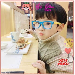 Mắt Kính Bé Gái Bé Trai Chống Ánh Sáng Xanh Chống Tia Bức Xạ UV 400 Bảo Vệ Mắt Trẻ Em Kid Khung Kính Trong Suốt ống kính