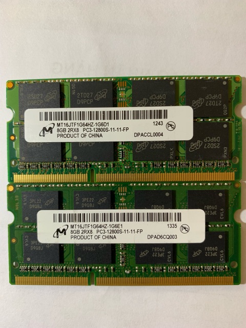 Ram Laptop DDR3 (PC3) 8Gb 4Gb 1.5Vol Bus 1600 tháo máy zin đẹp như mơi. Bảo Hành 3 Năm