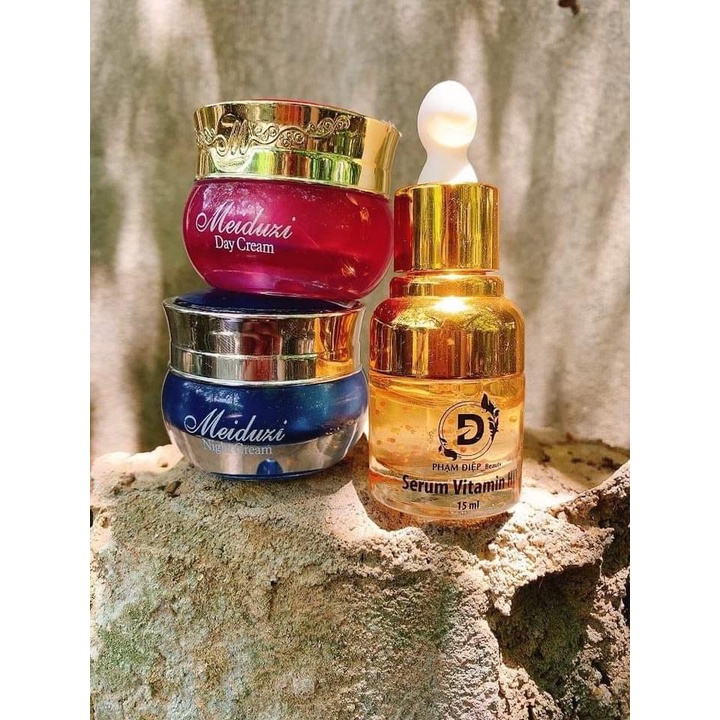 Combo bộ kem meiduzi và serum vitamin HD chính hãng