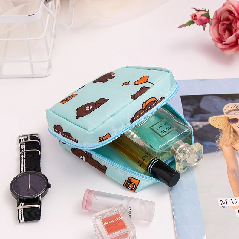 Túi Đựng Mỹ Phẩm/ Đồ Vệ Sinh Cá Nhân Mini Dễ Thương Cho Nữ