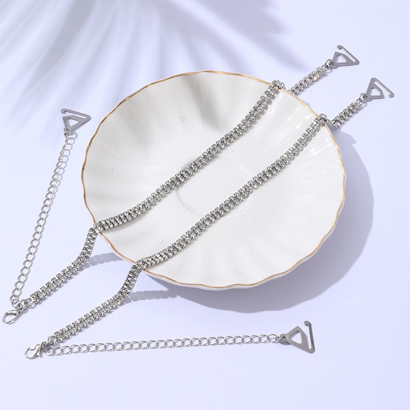 Dây Áo Ngực Đính Đá Quyến Rũ Có Thể Tháo Rời Dây Đeo Vai Đính Đá Quý Đơn Giản Sho