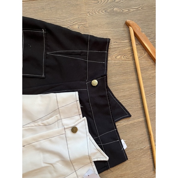 Chân váy viền chỉ xéo xinh