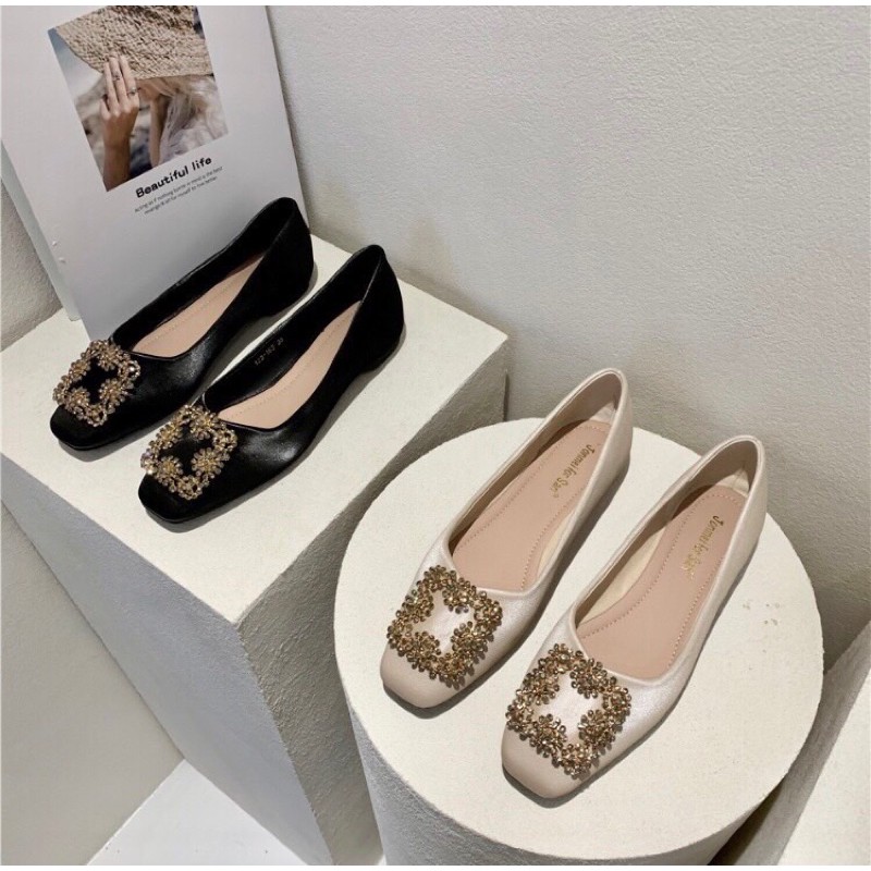 Giày bệt đế mềm khoá đá-Bunny Shoes(K012) | BigBuy360 - bigbuy360.vn