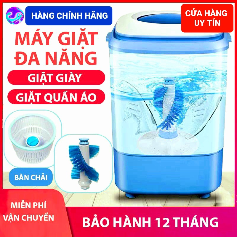 (Sẵn Hàng) Máy giặt Mini đa năng CUCAK giặt quần áo, giặt giày có chế độ vắt khô dành cho sinh viên và gia đình nhỏ
