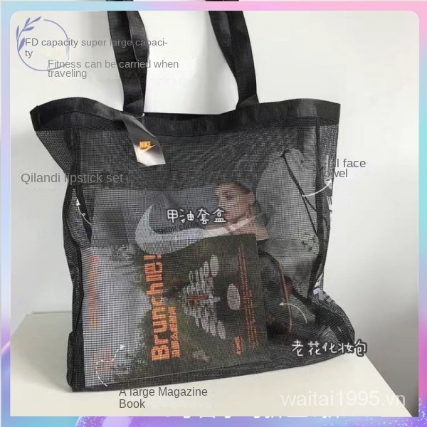 Túi xách vải lưới đơn giản phong cách thời trang hip hop