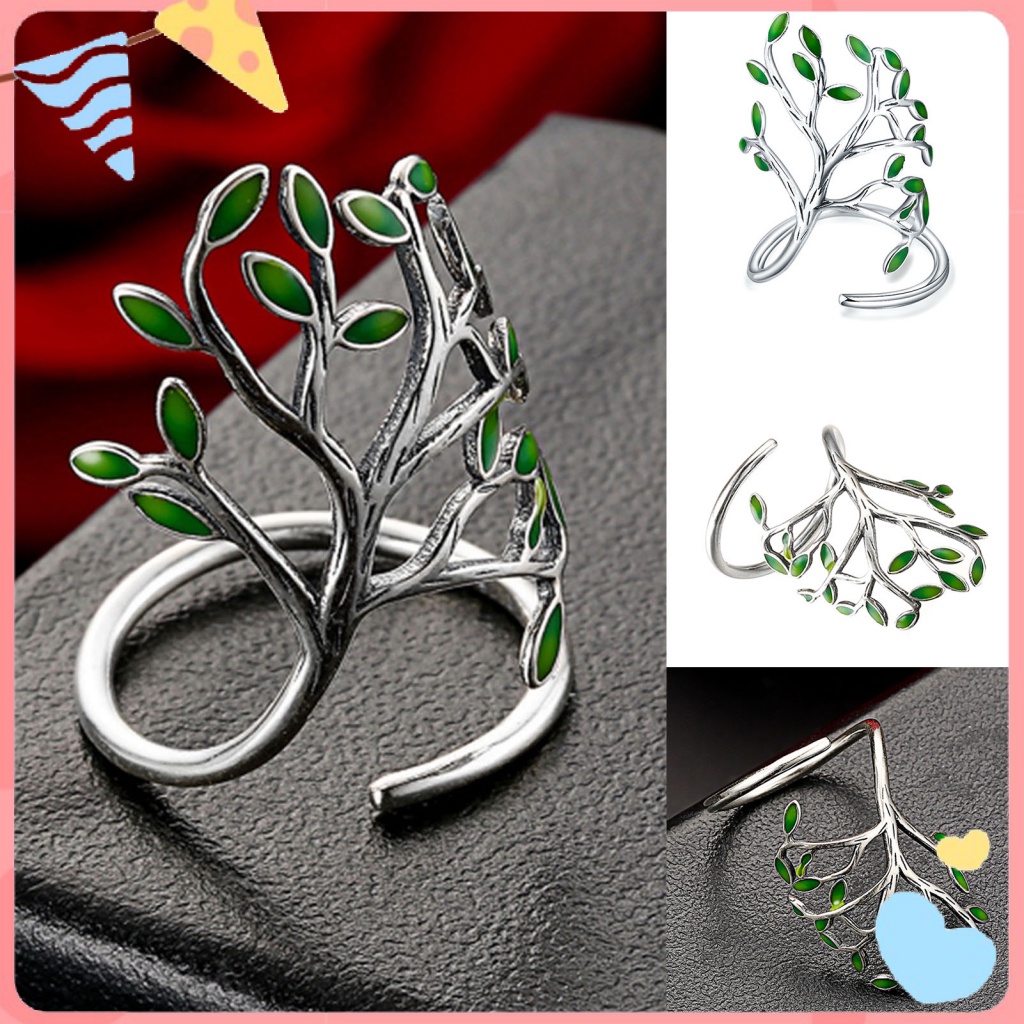 [Ts] Băng Đeo Ngón Tay Màu Xanh Lá Cây Vui Nhộn Dễ Phối Đồ Trang Sức