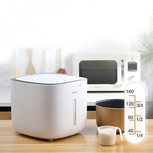 Thùng đựng gạo Ecoco cao cấp nắp đậy thông minh, chống ẩm mốc, côn trùng, nhựa ABS an toàn