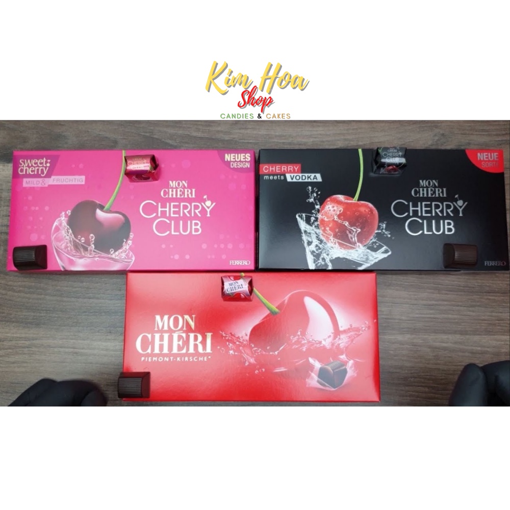 Sô-Cô-La có nhân Cherry Ferrero Mon Cheri & ZAINI Boero từ EU - MADE IN GERMANY