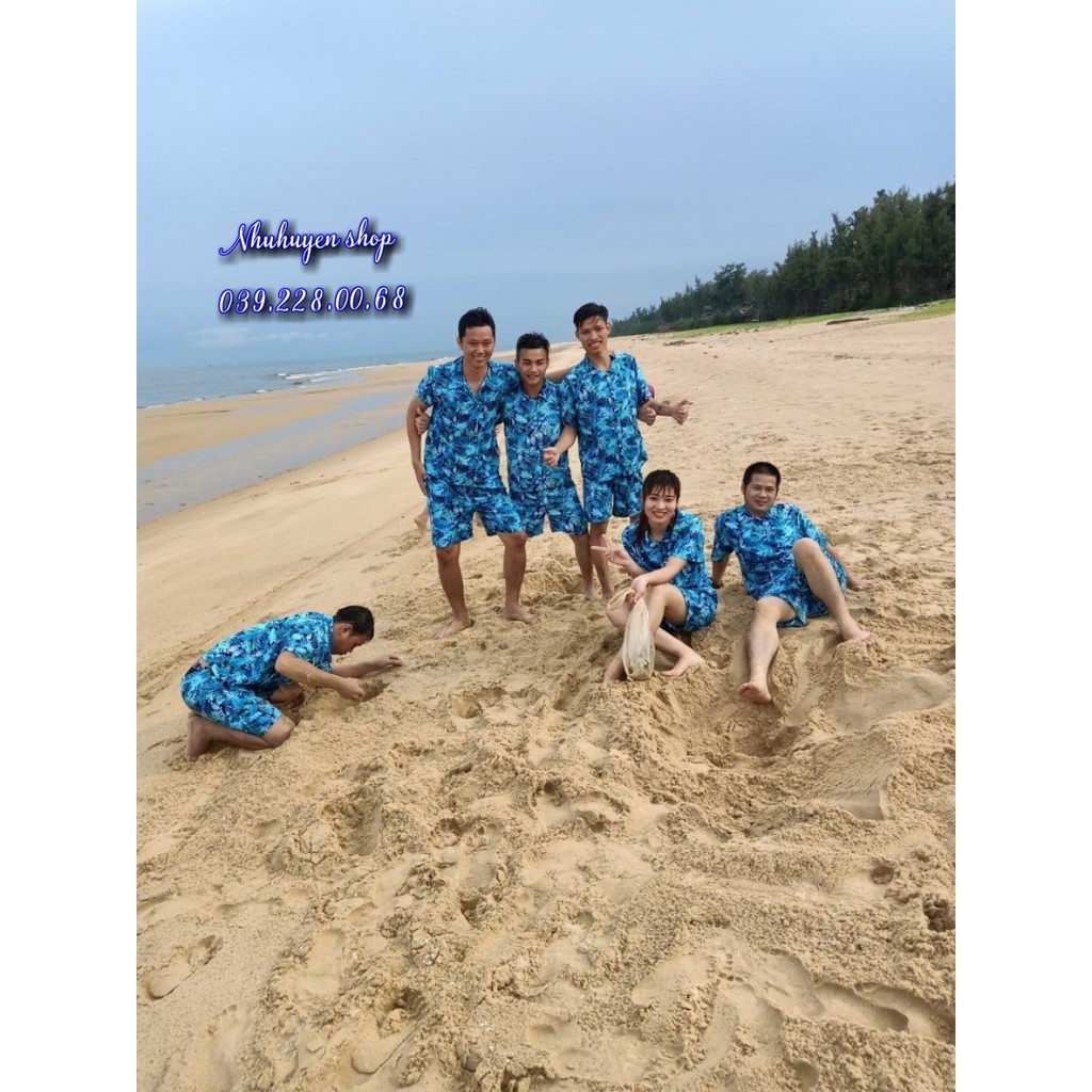 (chất kate thái 1 - kho HCM) bộ xanh vẹt đi biển, team - bộ hoa quả, trái cây big size- chuyên sỉ lẻ - nhuhuyen shop