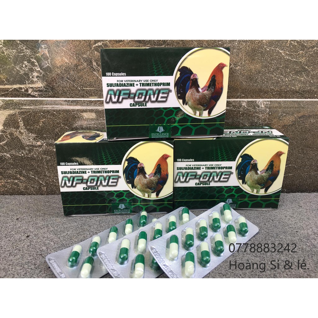 NF-One chuyên trị về đường ruột, phân xanh trắng, ăn không tiêu (1 vỉ) - Thuốc Chiến Kê.
