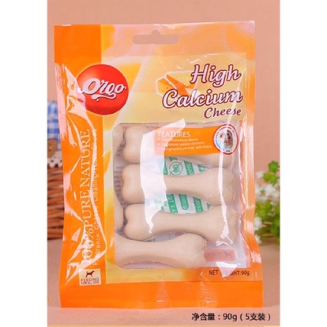 Xương gặm sạch răng dành cho chó cao cấp 90g