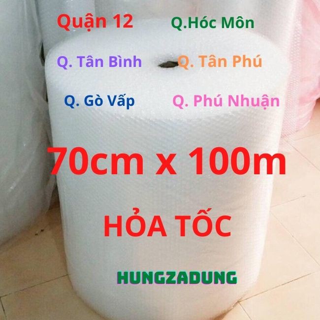 [ 70cm x 100m ] Cuộn Xốp Khí Chống Sốc -Màng Xốp Hơi - Xốp Nổ - Gói Hàng -Đóng Bọc Hàng-Chống Sốc Bóng Khí Xốp chống số