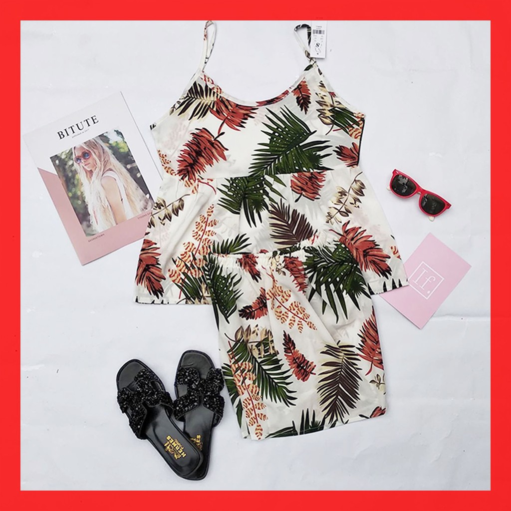 [ xả kho ] HS Bộ mặc nhà hoa lá