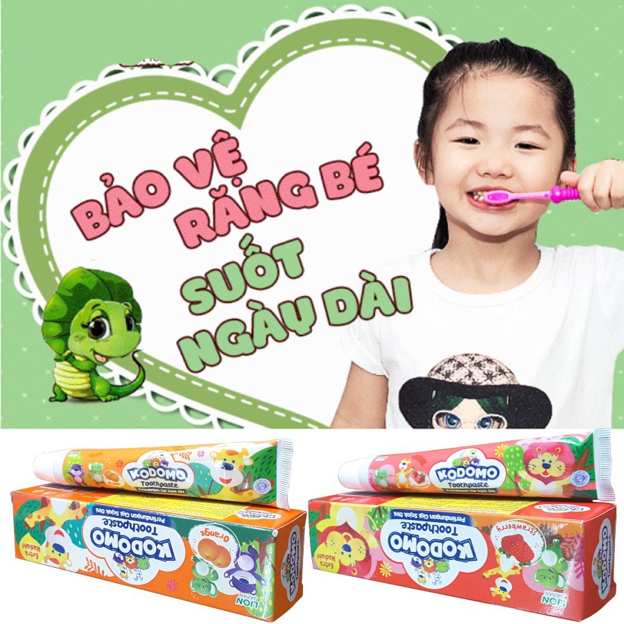 Kem đánh răng Kodomo hương dâu