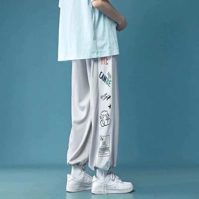 Quần thun dài ống suông rộng tùy chọn màu sắc size M-3XL dành cho nam và nữ