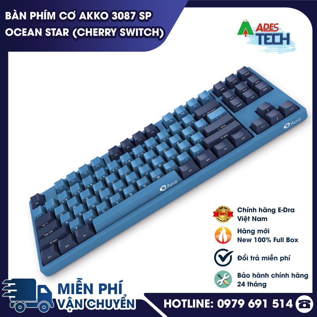 Bàn phím cơ AKKO 3087 SP Ocean Star  | Bảo hành 12 tháng