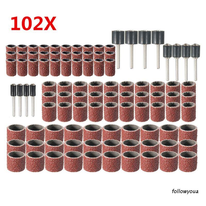 Bộ 102 Tấm Mài Nhám 120 Kèm 1/2 3/8 1/4 Inch