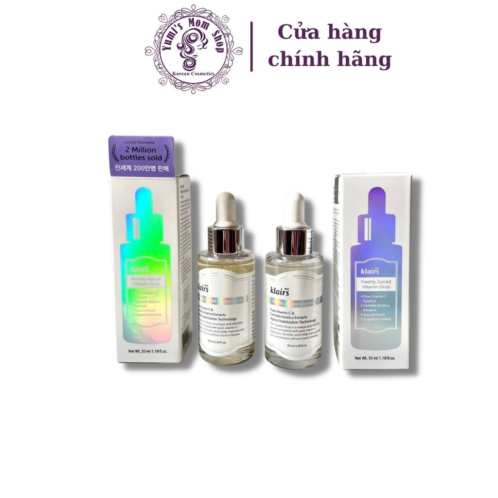 Tinh Chất Vitamin C Giúp Mờ Thâm Nám, Trắng Sáng Dành Dear, Klairs Freshly Juiced Vitamin Drop 35ml