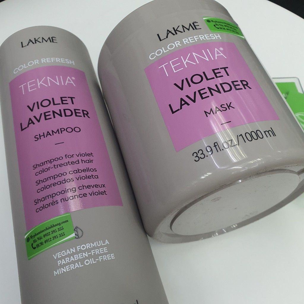 DẦU GỘI BỔ SUNG HẠT MÀU TÍM LAKME TEKNIA VIOLET LAVENDER 1000Ml