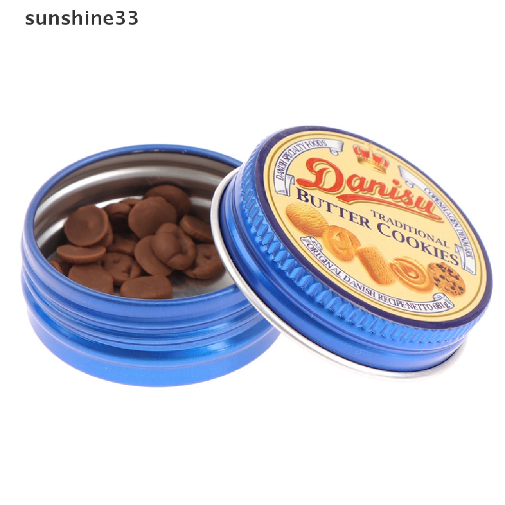 SU 1:12 Dollhouse Miniture Dessert Cookies Cookie Tin Doll Food Toy Accessories n