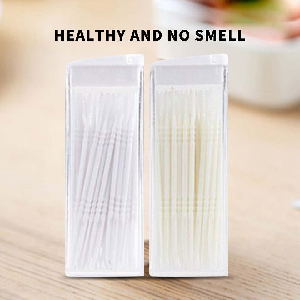 Hộp 50 Tăm Xỉa Răng Bằng Nhựa