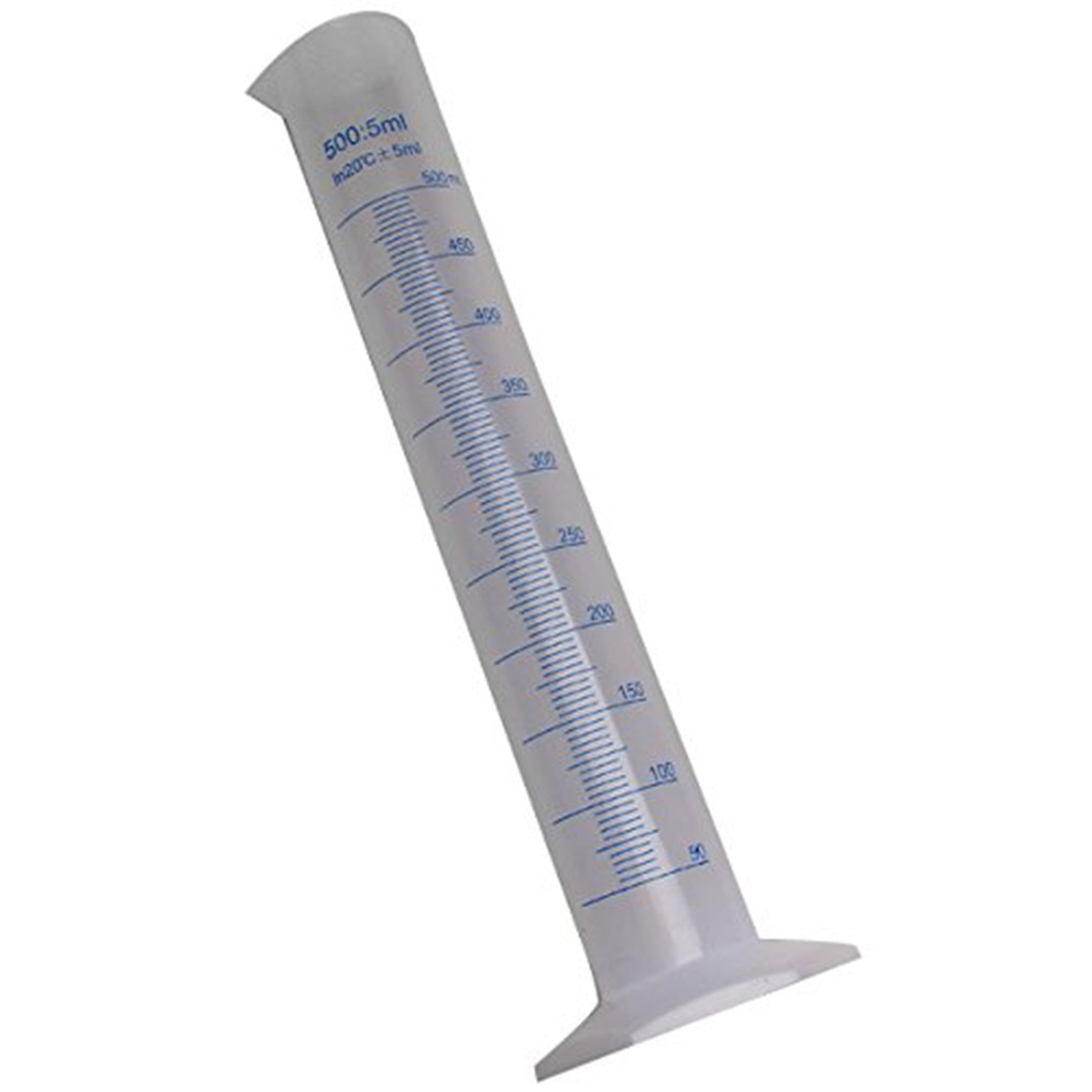 [Hàng mới về] Xi lanh đo lường thang đo màu xanh dương chống ăn mòn 500ml