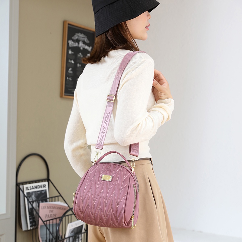 Ba Lô Vải Oxford Thêu Họa Tiết Chống Nước Đa Năng Thời Trang Cho Nữ