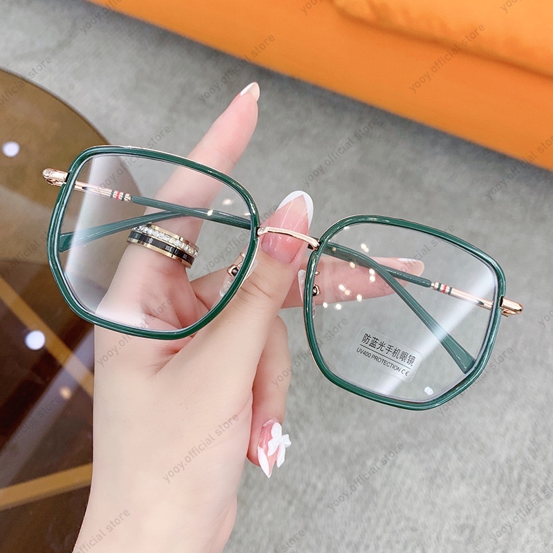 Mắt Kính Gọng Vuông Chống Tia Bức Xạ Thời Trang Cho Nữ